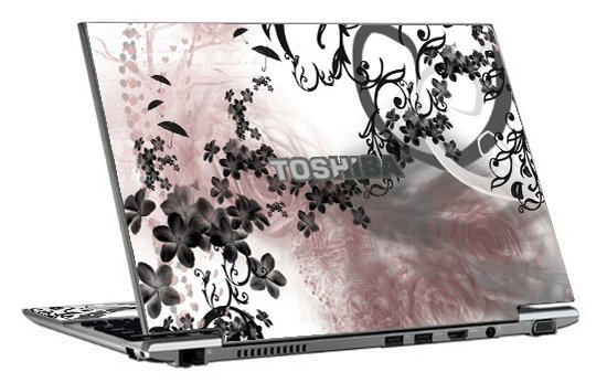Toshiba Z930 FLOWERS AND UMBRELLAS Laptop Skin