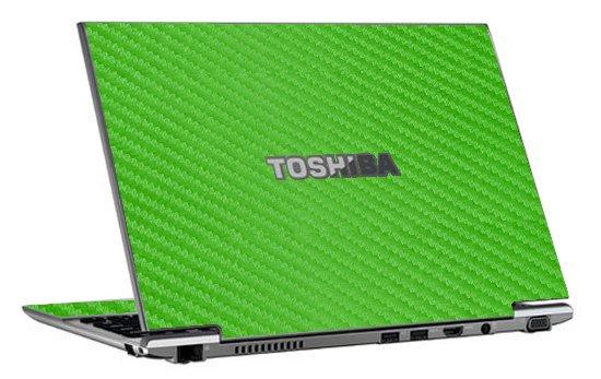 Toshiba Z930 GREEN CARBON FIBER Laptop Skin