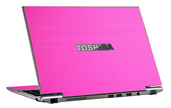 Toshiba Z930 PINK CARBON FIBER Laptop Skin