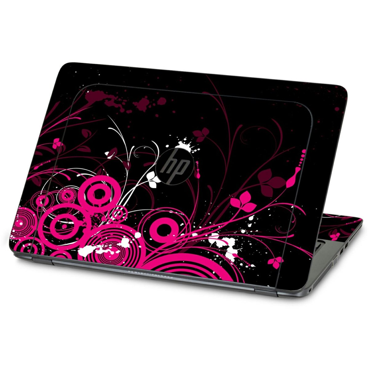 HP ZBook 15U G3 BLACK AND PINK BUTTERFLIES Laptop Skin