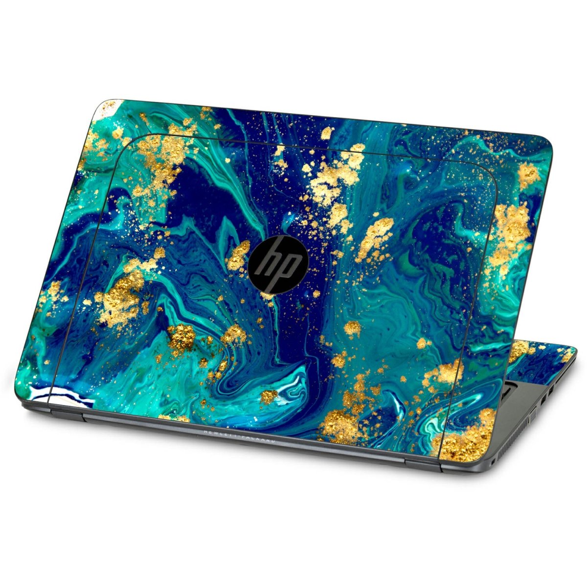 HP ZBook 15U G3 BLUE AND GOLD MARBLE Laptop Skin