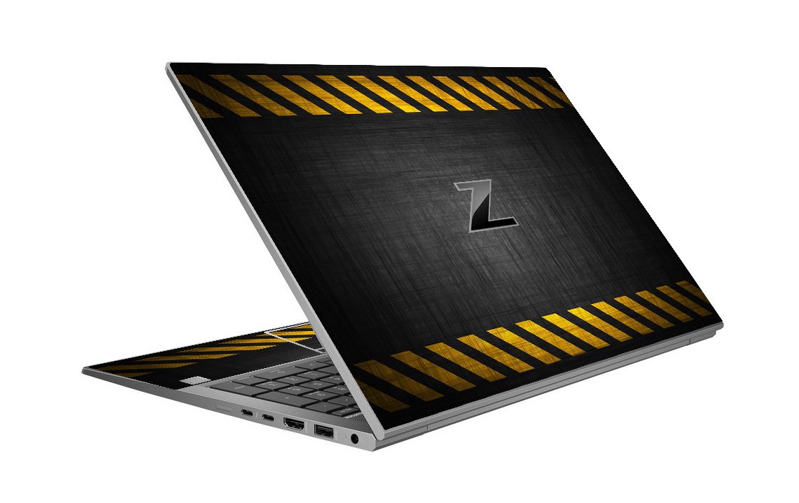 HP ZBook Firefly 14 G7 BLACK CAUTION BORDER Laptop Skin