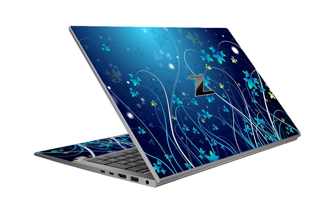 HP ZBook Firefly 14 G7 BLUE FLOWERS Laptop Skin