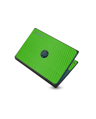 HP Chromebook X360 11 G3 EE GREEN CARBON FIBER Laptop Skin