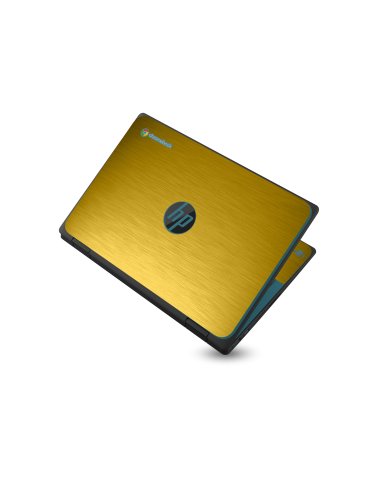 HP Chromebook X360 11 G3 EE MTS GOLD Laptop Skin