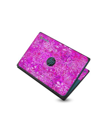 HP Chromebook X360 11 G3 EE OCEAN BOTTOM FLOWERS Laptop Skin