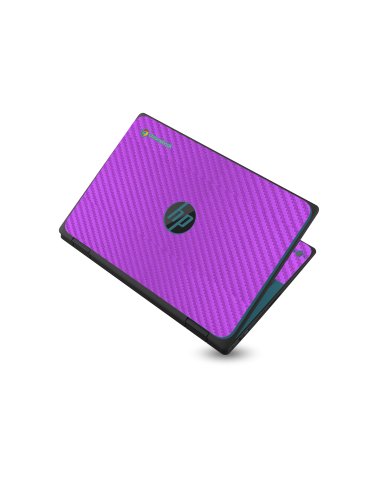 HP Chromebook X360 11 G3 EE PURPLE CARBON FIBER Laptop Skin