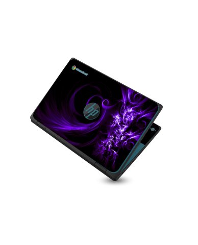 HP Chromebook X360 11 G3 EE PURPE SPIRAL Laptop Skin