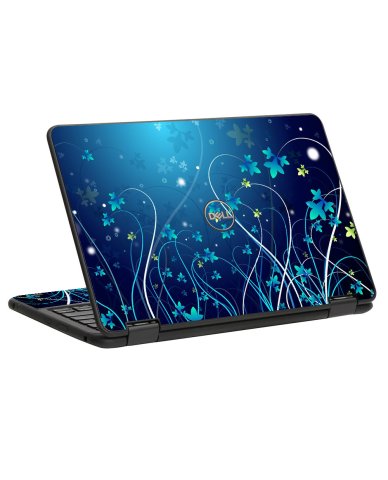 Dell Latitude 11 3190 BLUE FLOWERS Laptop Skin