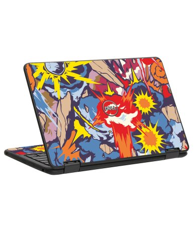 Dell Chromebook 11 5190 2-in-1 COMIC EXPLOSIONS Laptop Skin