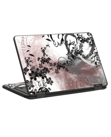 Dell Chromebook 11 5190 2-in-1 FLOWERS AND UMBRELLAS Laptop Skin