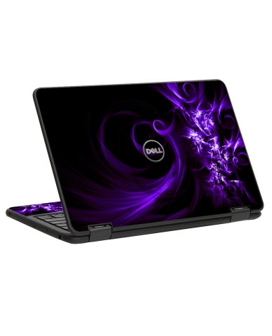 Dell Chromebook 11 5190 PURPLE SPIRAL Laptop Skin