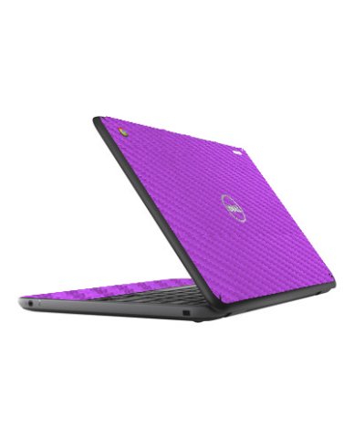Dell Chromebook 13 3380 PURPLE CARBON FIBER Laptop Skin