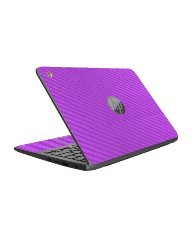 HP Chromebook 11 V010NR PURPLE CARBON FIBER Laptop Skin