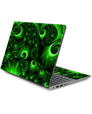 IdeaPad S340-151WL GREEN SWIRLS Laptop Skin