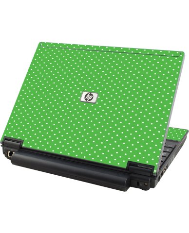 Kelly Green Polka HP Elitebook 2530P Laptop Skin