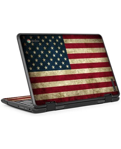 IBM/Lenovo Chromebook 300e AMERICAN FLAG Laptop Skin