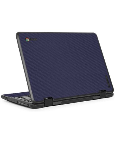 IBM/Lenovo Chromebook 500e V2 BLUE CARBON FIBER Laptop Skin