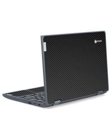 IBM/Lenovo Chromebook 300e G2 AST BLACK CARBON FIBER Laptop Skin