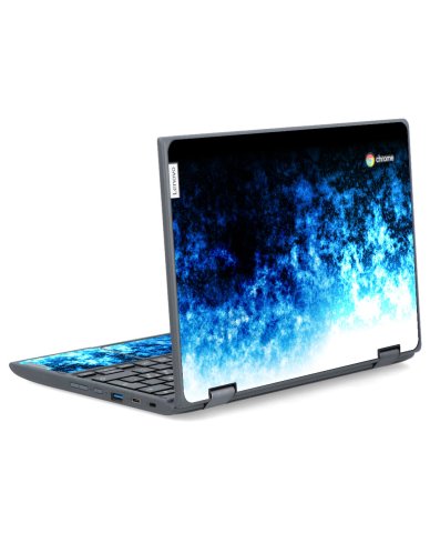 IBM/Lenovo Chromebook 300e G2 AST ABSTRACT FLAMES Laptop Skin