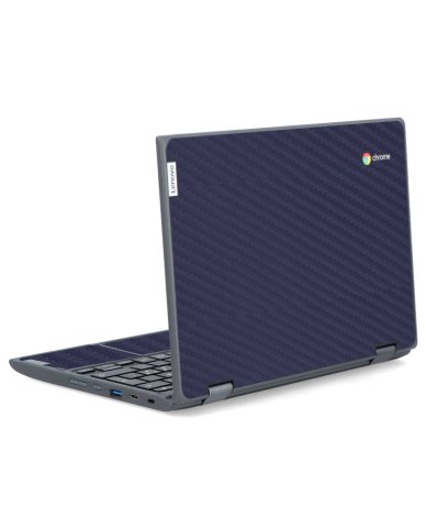 IBM/Lenovo Chromebook 300e G2 MTR BLUE CARBON FIBER Laptop Skin