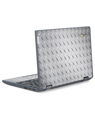 IBM/Lenovo Chromebook 300e G2 MTR DIAMOND PLATE Laptop Skin