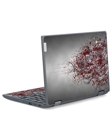 IBM/Lenovo Chromebook 300e G2 AST TRIBAL GRUNGE Laptop Skin