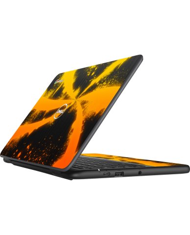 Dell Chromebook 11 3100 ORANGE TWIST Laptop Skin