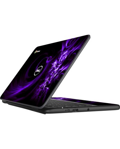 Dell Chromebook 11 3100 PURPLE SPIRAL Laptop Skin