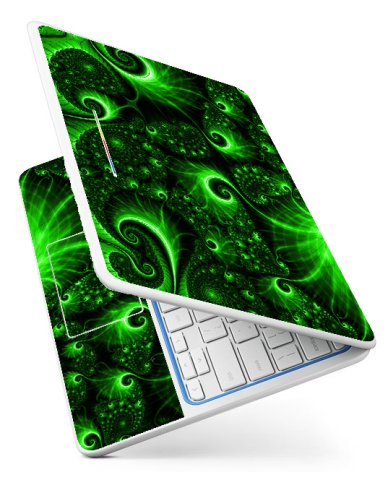 HP Chromebook 11 1101 GREEN SWIRLS Laptop Skin