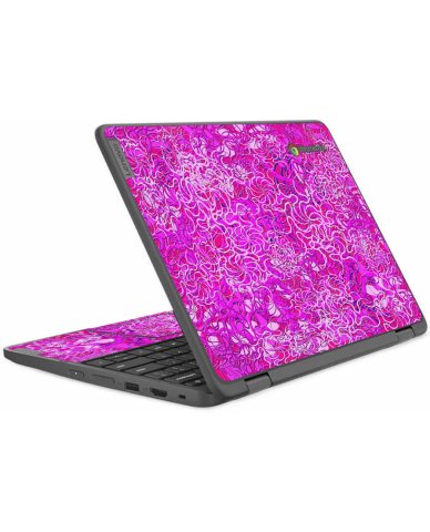IBM/Lenovo Chromebook 500e Yoga G4 OCEAN BOTTOM FLOWERS Laptop Skin