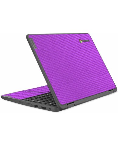 IBM/Lenovo Chromebook 500e Yoga G4 PURPLE CARBON FIBER Laptop Skin