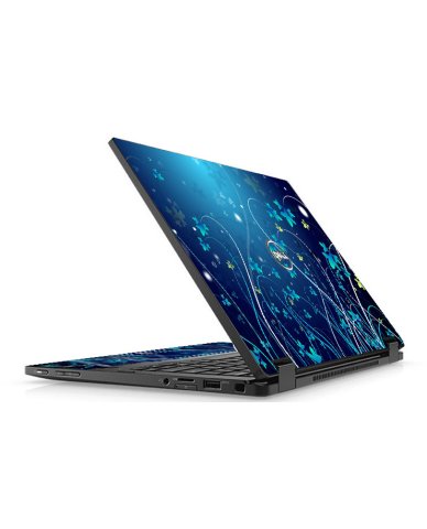 Dell Latitude 5289 BLUE FLOWERS Laptop Skin