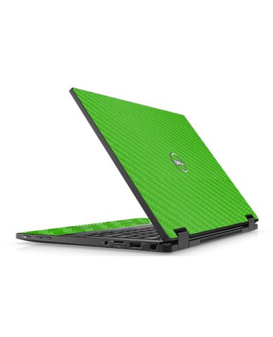 Dell Latitude 5289 GREEN CARBON FIBER Laptop Skin