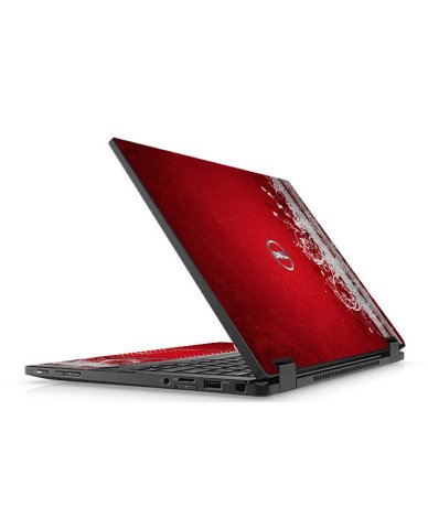 Dell Latitude 5289 RED GRUNGE Laptop Skin