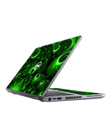 Dell Latitude 5420 GREEN SWIRLS Laptop Skin