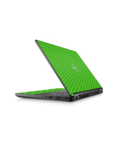 Dell Latitude 5480 / 5490 / 5491 GREEN CARBON FIBER Laptop Skin