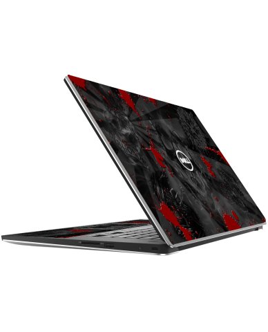 Dell Precision 5530 BLACK SKULLS RED Laptop Skin