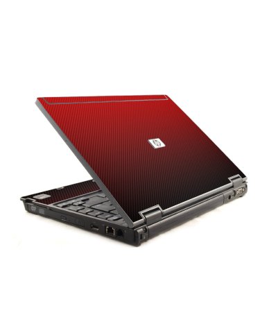 Red Carbon Fiber HP Compaq 6910P Laptop Skin