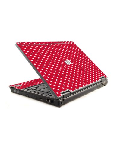 Red White Stars HP Compaq 6910P Laptop Skin