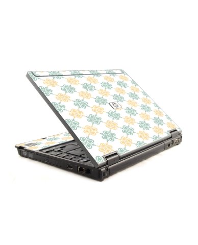 Yellow Green Flowers HP Compaq 6910P Laptop Skin