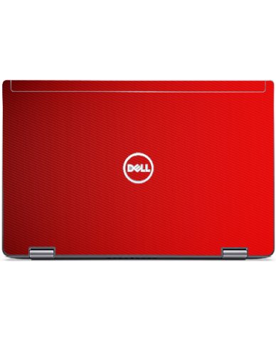 Dell Latitude Silver 7420 2 in 1 RED CARBON FIBER Laptop Skin