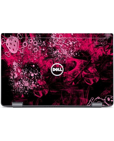 Dell Latitude Silver 7420 2 in 1 STRAWBERRY CROSSBONES Laptop Skin