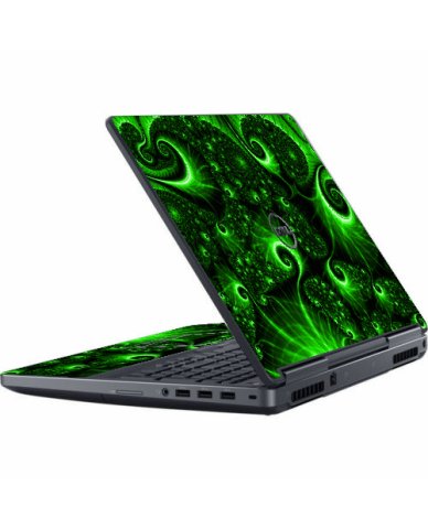 Dell Precision 7710 / 7720 GREEN SWIRLS Laptop Skin