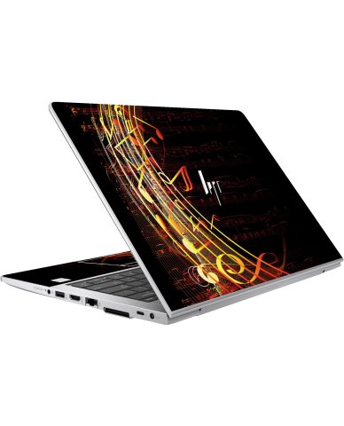 HP EliteBook 830 G5 FLOWING NOTES Laptop Skin