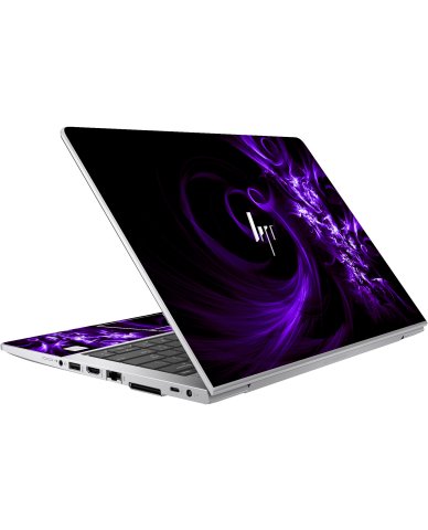HP EliteBook 830 G5 PURPLE SPIRAL Laptop Skin