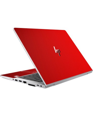 HP EliteBook 830 G5 RED CARBON FIBER Laptop Skin
