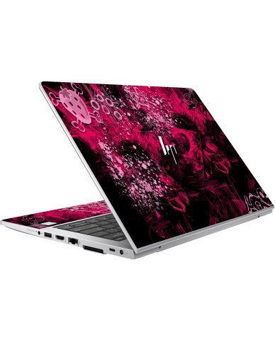 HP EliteBook 830 G5 STRAWBERRY CROSSBONES Laptop Skin