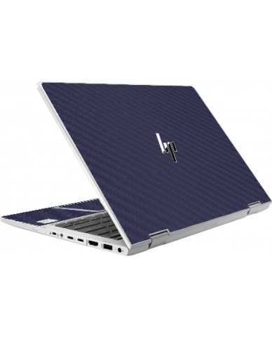 HP EliteBook X360 830 G8 BLUE CARBON FIBER Laptop Skin