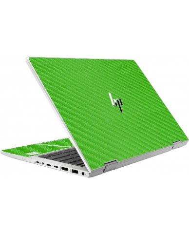 HP EliteBook X360 830 G8 GREEN CARBON FIBER Laptop Skin